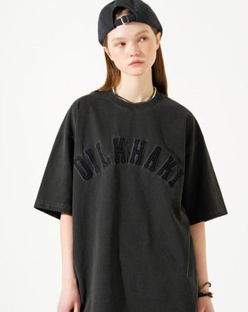 Oil Khaki Pigment Short Sleeve